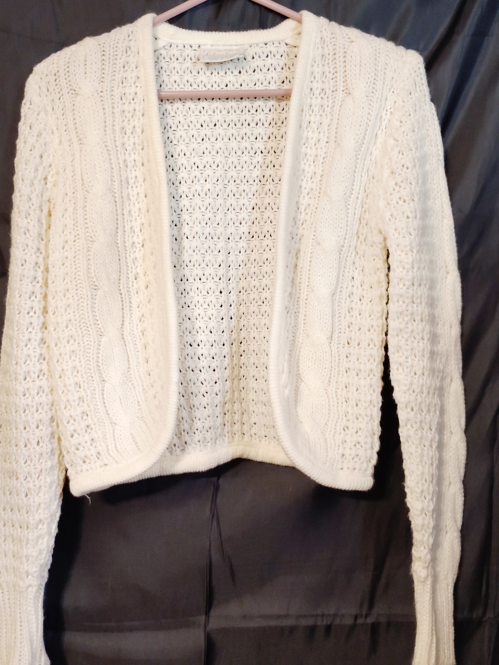 Exclusive Imports Vintage Cable & Pointelle Knit Cardigan Size Small